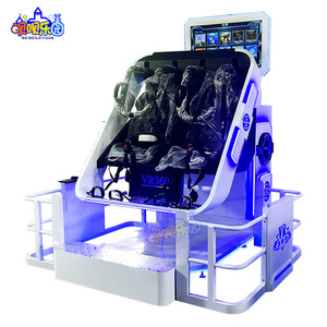 ダイナミック没入型バーチャルリアリティVr 2シータージェットコースター9d Vrチェア360シミュレーター屋内プレイゾーン用 - Product Image 3