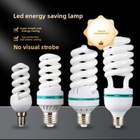 Vente en gros E14 E27 LED ampoule spirale verre tricolore à économie d'énergie avec principe CFL lumière jaune blanche base à vis du fabricant