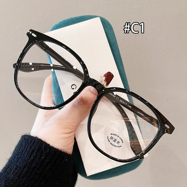Custom Logo Anti-Blue Glasses Optical Adult Eyewear Personality TR90 Spectacles Optical Frames Fashionable Square Eyeglasses