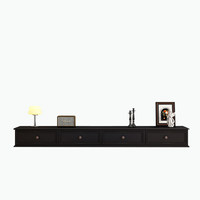 Meuble TV au sol en noyer au design minimaliste moderne, meuble TV en bois avec tiroirs de rangement et étagère pour salon et appartement