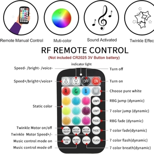 16 Wát Twinkle RGBW LED fiber optic Lights ánh sáng sao headliner Bộ dụng cụ 600 cái bởi ứng dụng âm nhạc và điều khiển từ xa - Product Image 6