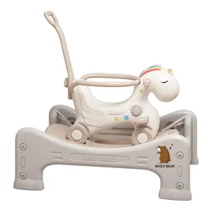 MIGO Bear OEM carino cavallo primaverile a dondolo per bambini piccolo giocattolo girello due in uno Yo-yo auto con Base allargata su animali giocattolo