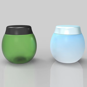 Pot cosmétique en plastique PET sphérique en gros direct d'usine pot cosmétique en plastique - Product Image 4