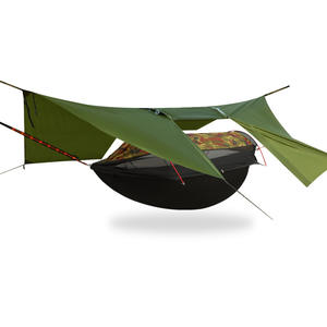 เปลญวนกลางแจ้งแบบกันน้ำ กันแดด และกันยุง พร้อมชุดหลังคา เปลญวนสำหรับตั้งแคมป์ ทำจากไนลอน - Product Image 1