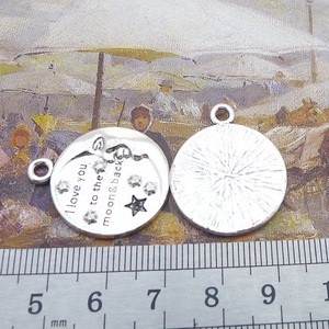 AA018310 Cadeau de fête des mères Bijoux Je t'aime jusqu'à la lune et le dos Pendentif Collier Porte-clés à <span class=keywords><strong>ma</strong></span> mère maman - Product Image 5