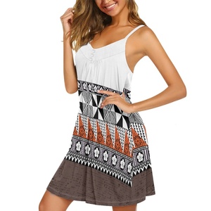 Abiti larghi senza maniche stampa Street Wear on Demand prendisole estate 2023 nuova moda con Slip all'americana <span class=keywords><strong>abbigliamento</strong></span> Dropshipping donna - Product Image 4