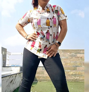 カスタムプロモーション快適なイタリアのデザイナー灰色の女性のクックシェフユニフォームレストランとホテルのためのジッパー付きシェフジャケット - Product Image 3