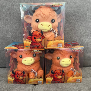 Peluche de vache des Highlands Umbo, boîte en vrac, jouet à presser mystère de Noël, animal de ferme, pour soulager le stress et la relaxation - Product Image 1