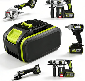 Batteria a stato solido di ricambio <span class=keywords><strong>WORX</strong></span> 21V 3000mAh 18650-5S2P ampiamente compatibile per chiave a impulsi e smerigliatrice angolare senza fili, potenza stabile - Product Image 1