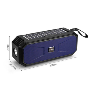 Loa Bluetooth Không Dây Sạc Năng Lượng Mặt Trời, Loa Cắm Trại Hoạt Động Ngoài Trời Tích Hợp Cổng USB/TF/FM/MIC/Hộp Đèn LED - Product Image 3