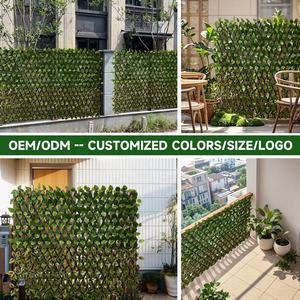 Muro de Privacidad Expandible de Césped Artificial de Lujo Verde, Estilo Hoja, para Jardín, Decoración de Interiores, Resistente a Rayos UV, <span class=keywords><strong>el</strong></span> Más Vendido - Product Image 2