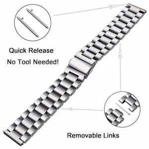 22mm 20mm Metallarmband für Samsung Galaxy Watch 6 5 4 47mm 44mm Active 2 Gear S3 Edelstahlarmband Huawei Watch 40mm Band - Product Image 3