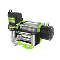 Treuil électrique 12V/24V 12000lbs 6.0hp avec câble métallique, treuil électrique personnalisé pour voiture