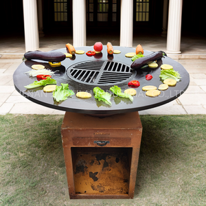 <span class=keywords><strong>2023</strong></span> nuevo estilo al aire libre Corten acero hierro portátil barbacoa parrilla fuego Pit Bbq - Product Image 3