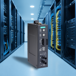 Convertidor de Medios de Fibra Óptica Moxa ICF-1150I, Conector SC Monomodo, Uso Industrial, Alimentación CC 5V - Product Image 3