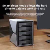 Boîtier de disque dur SATA Greenlink CM292 à 5 baies avec prise en charge du RAID matériel pour les disques de 3,5 et 2,5 pouces