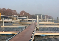 Ponton Flottant Plateforme Quai Marina pour Bateaux Allée Flottante Jetée Main Courante en Aluminium Pont Flottant