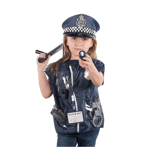 Unisex 12pcs <strong>Police</strong> <strong>Costume</strong> Set for <strong>Kids</strong> Plastic Role Play Stock in Carrying Bag EN71 Certified - Product Image 4