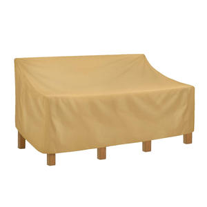 210D <b>Waterproof</b> Oxford Cloth Double Sofa <b>Cover</b> Dustproof Polyester Bench and Chair <b>Cover</b> for Patio <b>Furniture</b> - Product Image 1