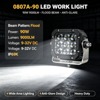 Lampe de travail LED haute performance pour grue, chargeuse et équipement forestier