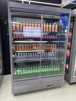 Refrigerador Multideck para Supermercado con Puerta de Vidrio, Enfriamiento por Aire, Temperatura Única, Estantes Ajustables, Pantalla Digital, Automático