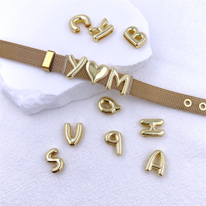 Bracelets Initiales au Design Élégant et Moderne, Cadeaux Personnalisés et Fabrication de Bijoux, Bracelet Lettre Bulle Personnalisé - Product Image 1