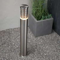 Paysage étanche persiennes dur pc lentille e27 extérieur moderne décoration jardin bollard lumière