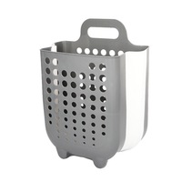 Panier de rangement pliable en plastique écologique et durable pour la lessive, la cuisine et la salle de bain – Multifonctionnel – Vente en gros