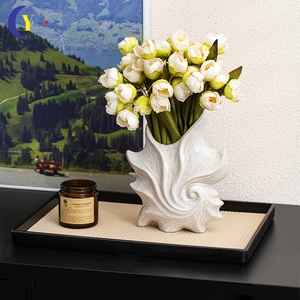Vase en céramique blanche avec boîte cadeau pour arrangement floral hydroponique dans le salon, ornement parfait - Product Image 5