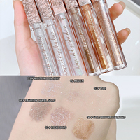 Marque privée O'CHEAL Fard à paupières 6 couleurs pailletées Waterproof Long lasting Custom Sultry Liquid Eyeshadow