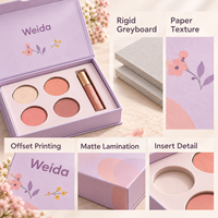 Boîte d'emballage cosmétique OEM en carton rigide avec couvercle à charnière et insert personnalisé pour maquillage et produits de beauté