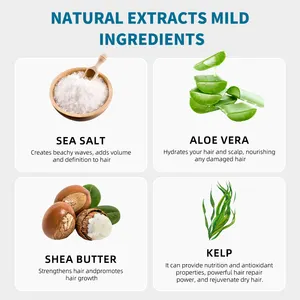 Spray de Sal Marina con Aloe Vera Natural de 150/300 ml, Precio de Fábrica BEAUTRUE, Personalizado OEM, para Hombres, Engrosador y Texturizador del Cabello - Product Image 3