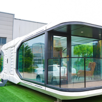 Maisons à capsules modulaires Capsule spatiale minuscule préfabriquée Maison à capsules spatiales préfabriquées
