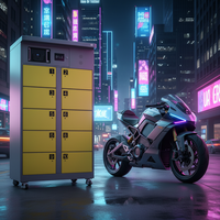 Gabinete Inteligente ESINO para Intercambio de Baterías con Ruedas Móviles para Estación de Carga de Baterías de Litio para Motocicletas Eléctricas de Alto Rendimiento