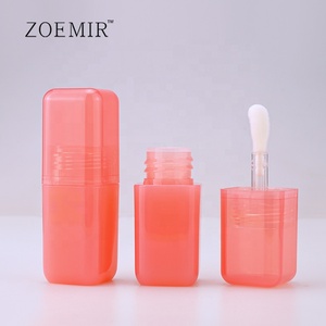 Rossetto di plastica vuoto quadrato senza Lusterless, Logo personalizzabile, contenitore rossetto facile da trasportare - Product Image 2