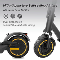 Scooter Eléctrico Potente de 500W, Disponible en UE, Alemania y Reino Unido, con Capacidad de Subida de 30 Grados, Luces LED, Neumáticos de 10 Pulgadas, Velocidad de 35KMH, Plegable