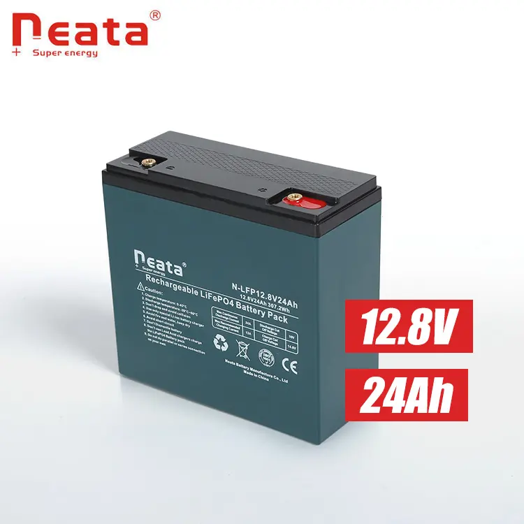 Neata Hot Product Deep Cycle Power LiFePO4 12V 24Ah Lithium Ion Battery Home Energy Storage System