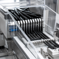 Machine de test d'étanchéité automatique pour eye-liner cosmétique Gentech, capacité de 60-120 tubes/min, puissance de 1,5 kW, 220 V, métal et plastique
