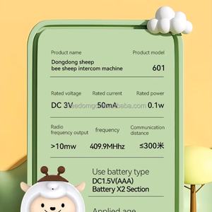 Talkie-walkie sans fil étanche pour enfants GX-Cartoon, portée de 0 à 500 m, fréquence UHF, 16 canaux - Cadeau d'anniversaire pour filles - Product Image 5