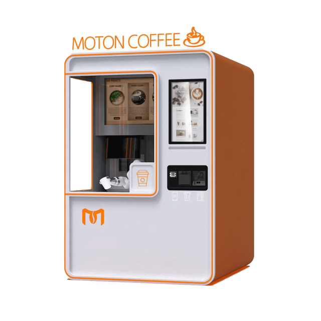 Fully Automatic Fresh Grinding Thermoelectric Cooling AC 220V Vending Coffee Machine for Public Spaces