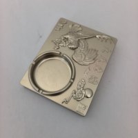 Prodotti Metallici Personalizzati CNC, Posacenere in Alluminio Lavorato con Ossidazione Dorata, Supporto per Personalizzazione in Serie, Produttore Originale