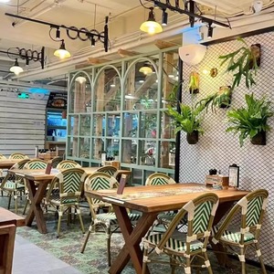 Sillón de ratán francés al por mayor para patio exterior, cafetería, comedor, uso comercial en la calle para restaurante, muebles de jardín - Product Image 3