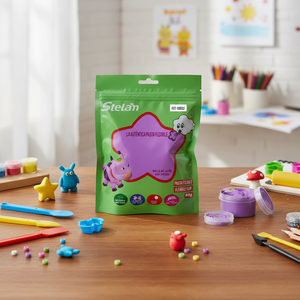 Argilla Spaziale Viola 60g Materiale Creativo per Gioco e Scultura in Sacchetto di Alluminio Stile Artificiale Marca Peiyong Modello 686692 - Product Image 3