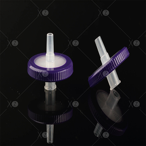 แผ่นกรองไฮโดรฟิลิก PTFE สำหรับเข็มฉีดยา ขนาด 0.45 ไมครอน 13 มม. สำหรับกรองสารละลายในน้ำและสารอินทรีย์ในห้องปฏิบัติการ - Product Image 3
