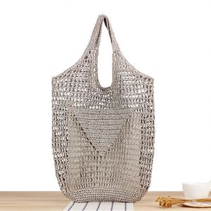 Summer Fashion Ladies Beach <b>Bag</b> Raffia Paper Rope Crochet <b>Straw</b> <b>Bag</b> for Seaside Vacation Trips Shopping and Shopping - Product Image 5