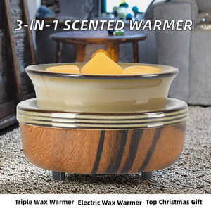 Christmas Gifts Mom Women Plastic- Electric Small 3-in-1 Scented <b>Wax</b> Candle Warmer US Plug Indoor Use Home/Office Wall Mount - Product Image 2
