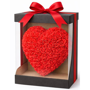 Flor de PE con forma de perro, regalo de Tanabata para amigas, flor de PE con animal abrazable, regalo decorativo, rosa - Product Image 5