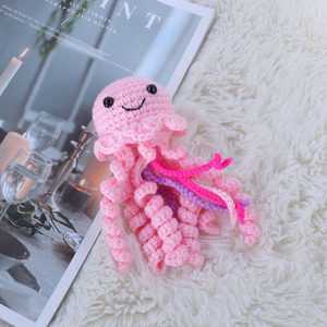 Brillantes Juguetes <span class=keywords><strong>de</strong></span> Peluche <span class=keywords><strong>de</strong></span> <span class=keywords><strong>Ganchillo</strong></span> <span class=keywords><strong>de</strong></span> <span class=keywords><strong>Pulpo</strong></span> Unisex 100% Algodón, Sonajeros <span class=keywords><strong>de</strong></span> Animales Marinos <span class=keywords><strong>para</strong></span> Bebés, Mini Amigurumi <span class=keywords><strong>de</strong></span> <span class=keywords><strong>Ganchillo</strong></span> con Relleno <span class=keywords><strong>de</strong></span> Algodón PP - Product Image 3