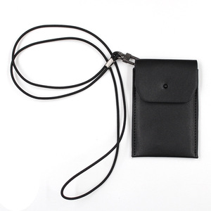 Tarjetero tipo Instagram para cuello/tarjetero para autobús/comida/tarjetero de trabajo antipérdida de cuero PU/tarjetero para identificación/monedero - Product Image 3