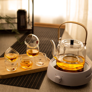 Tetera de Vidrio Oogishido con Tapa, Resistente al Calor, Tamaño Grande, para Preparar Té Negro y Pu'er, Uso Doméstico - Product Image 2